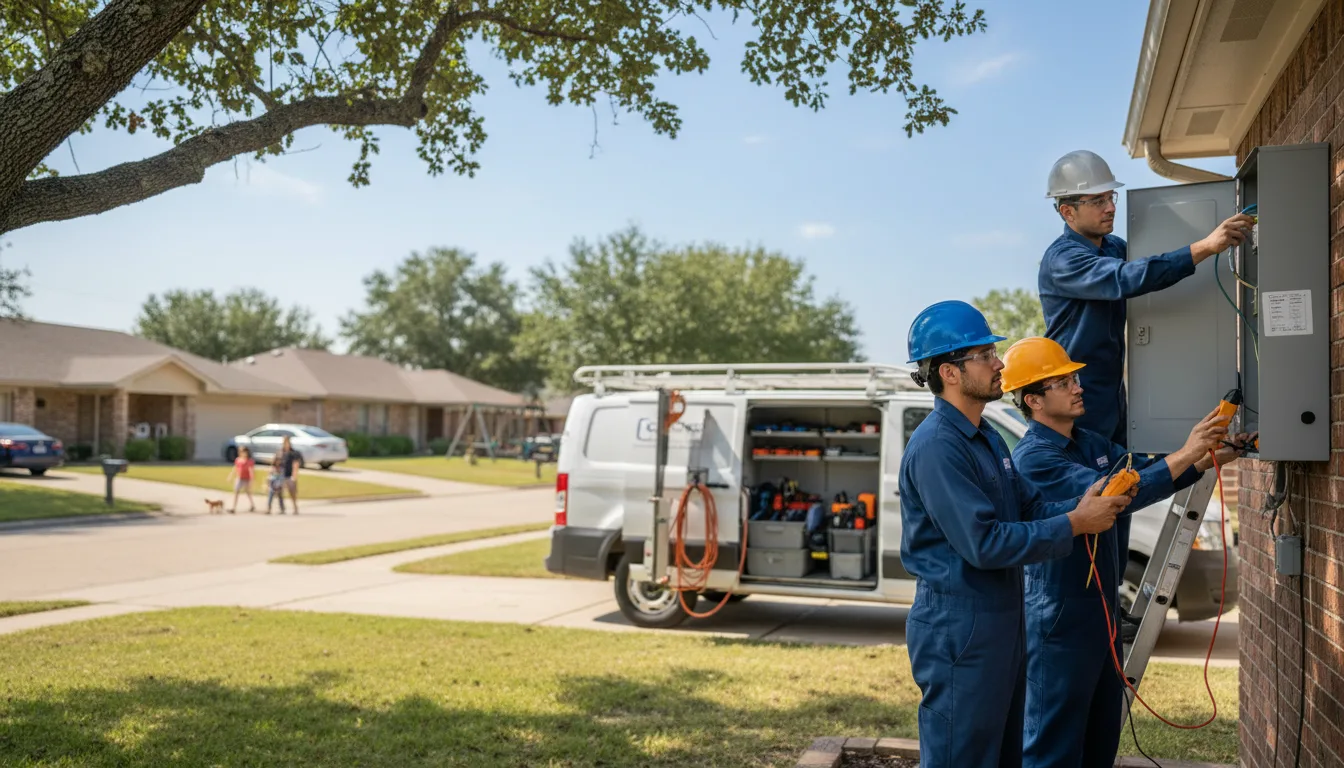 Certified electrician providing emergency electrical services in Effie, LA